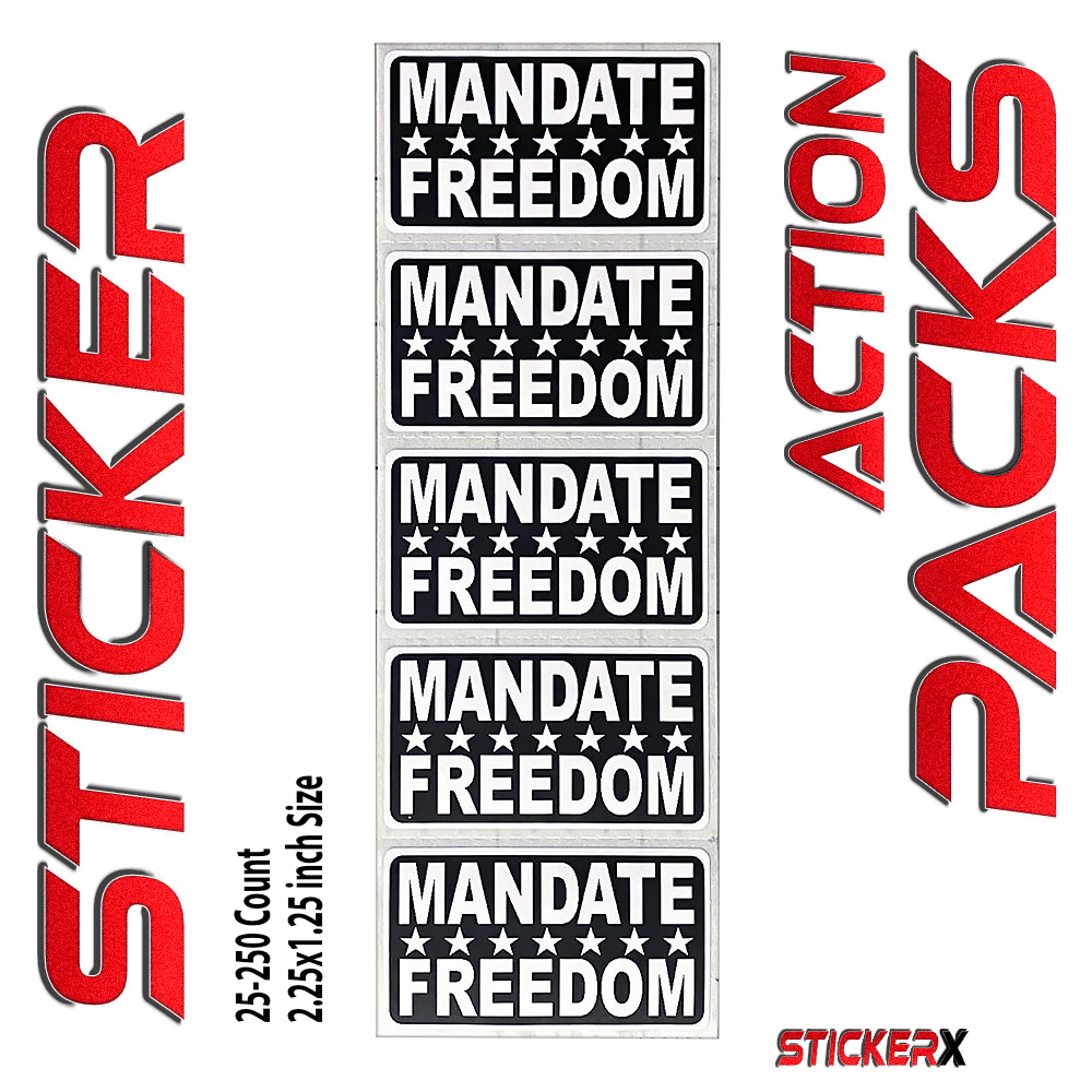 Mandate Freedom Stickers American Patriotic 1776 Anti Government No Mandate