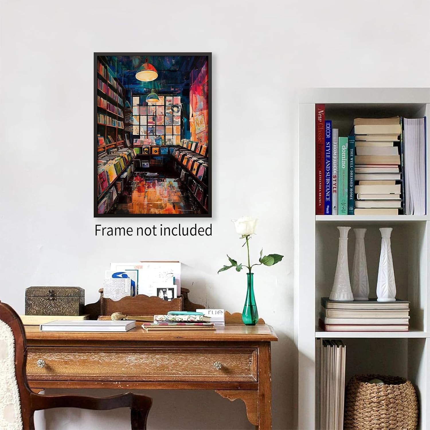 Vinyl Record Store Poster Music Album Cover Wall Art Vintage Aesthetic Prints fo