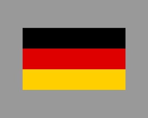 Flag of Germany Die Cut Glossy Fridge Magnet