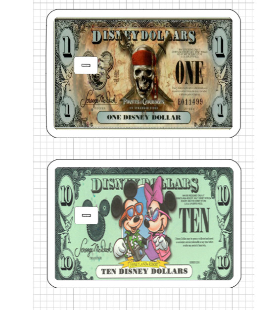 18 Options Disney Dollars Credit Debit Card Skins Disneyland Mickey Mouse Donald