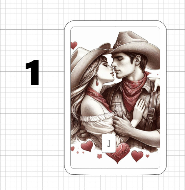 Cowboy Cowgirl Love Credit Debit ATM Card Skin Stickers Valentine's Day Heart US