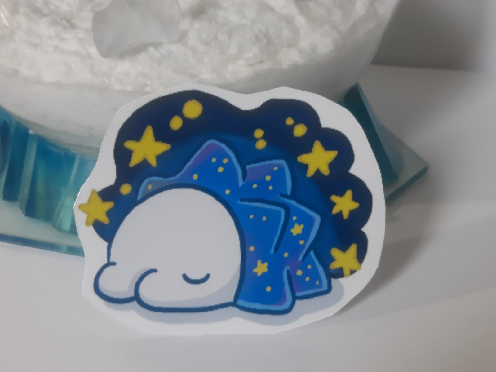 Sleepy Snom Sticker Hand Cut ~3" x 2" Jess-Sketch Original Cute Pokemon Sticker