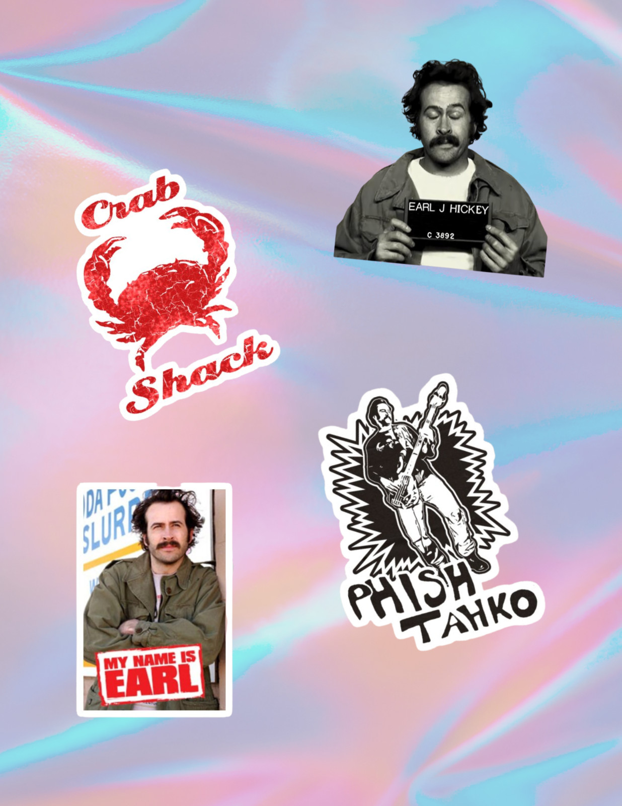 My Name Is Earl Comedy TV 4pc Sticker Pack