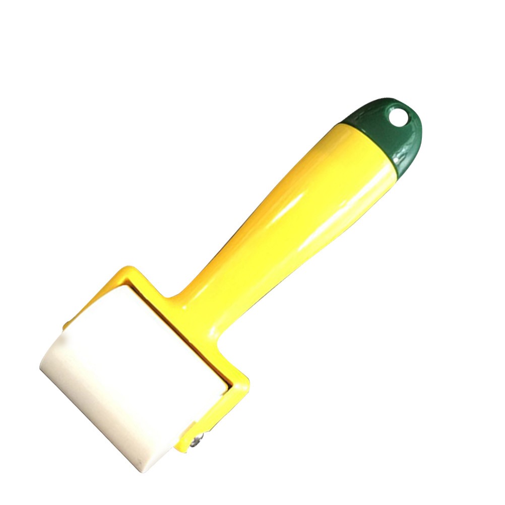 1Pcs Wallpaper Seam Roller Yellow Plastic DIY Tool for Wall Decoration Use