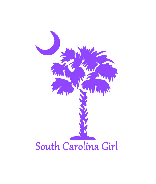 South Carolina Girl Decal Sticker for Car, Yeti, Laptop, Travel Mug, Tumbler