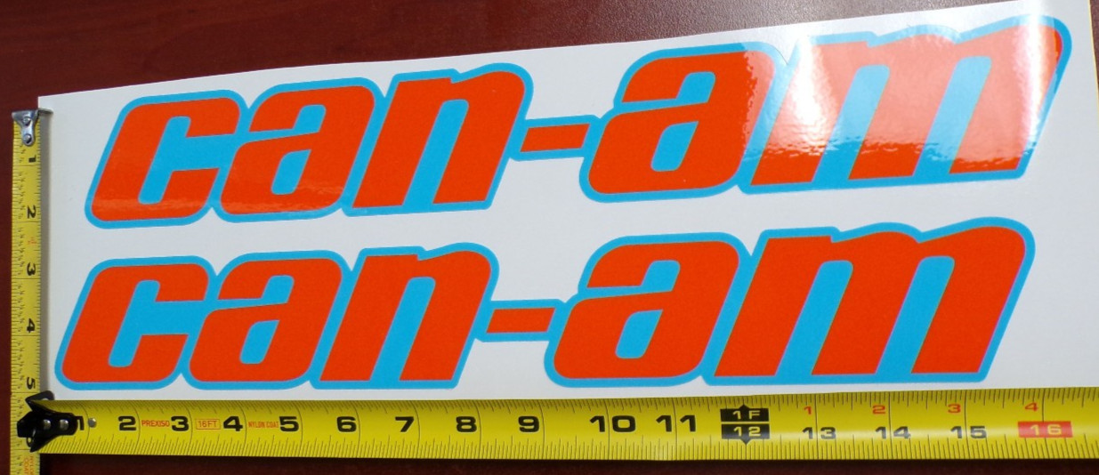 CAN-AM MAVERICK X3 R GRAPHIC DECAL STICKER USA MADE BLUE ORANGE SOLID THICK