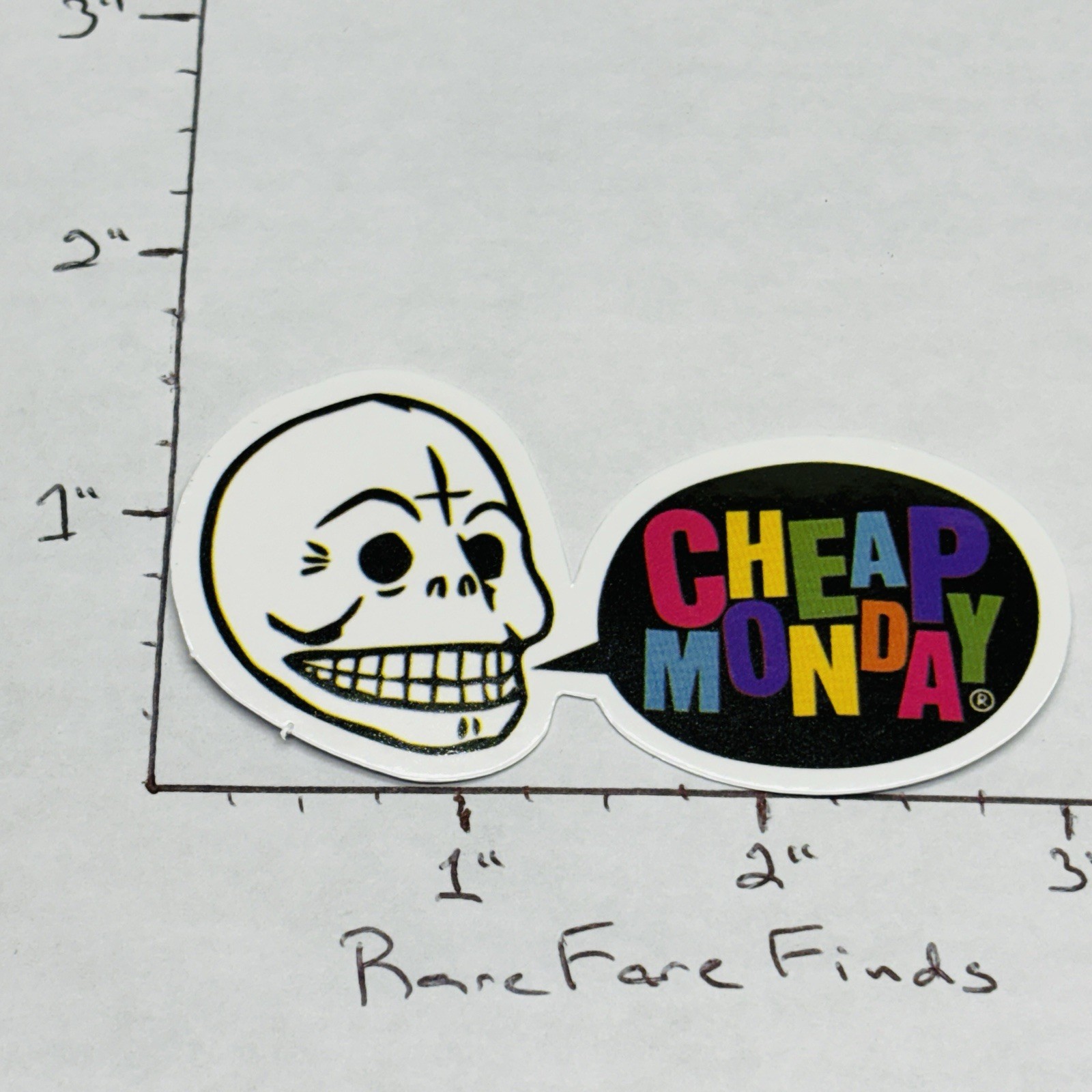 NEW‼ Cheap Monday Swedish Clothing Indie Sleeze Vinyl Decal Sticker • Tracking‼