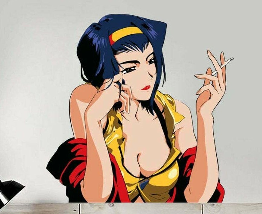 Sexy Anime Girl Wall Decal, Sexy Anime Wall Sticker, Sexy Anime Wall Decor, Sexy