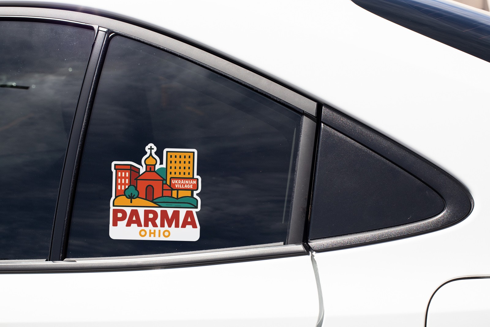 Parma Ohio Sticker Decal Vinyl Die-Cut City Skyline Landmark Design
