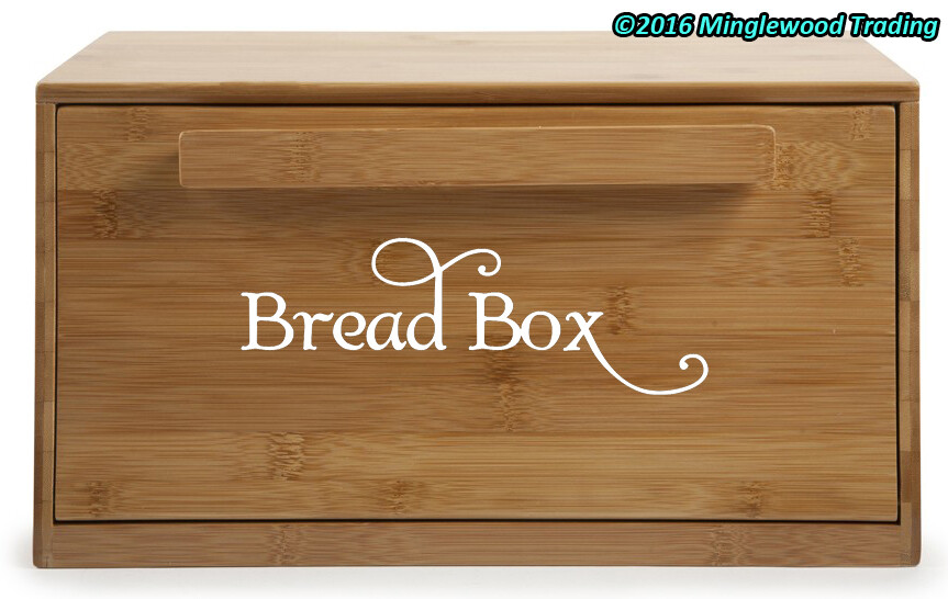 BREAD BOX Vinyl Decal Sticker – Label – Kitchen Breadbox Bread Bin