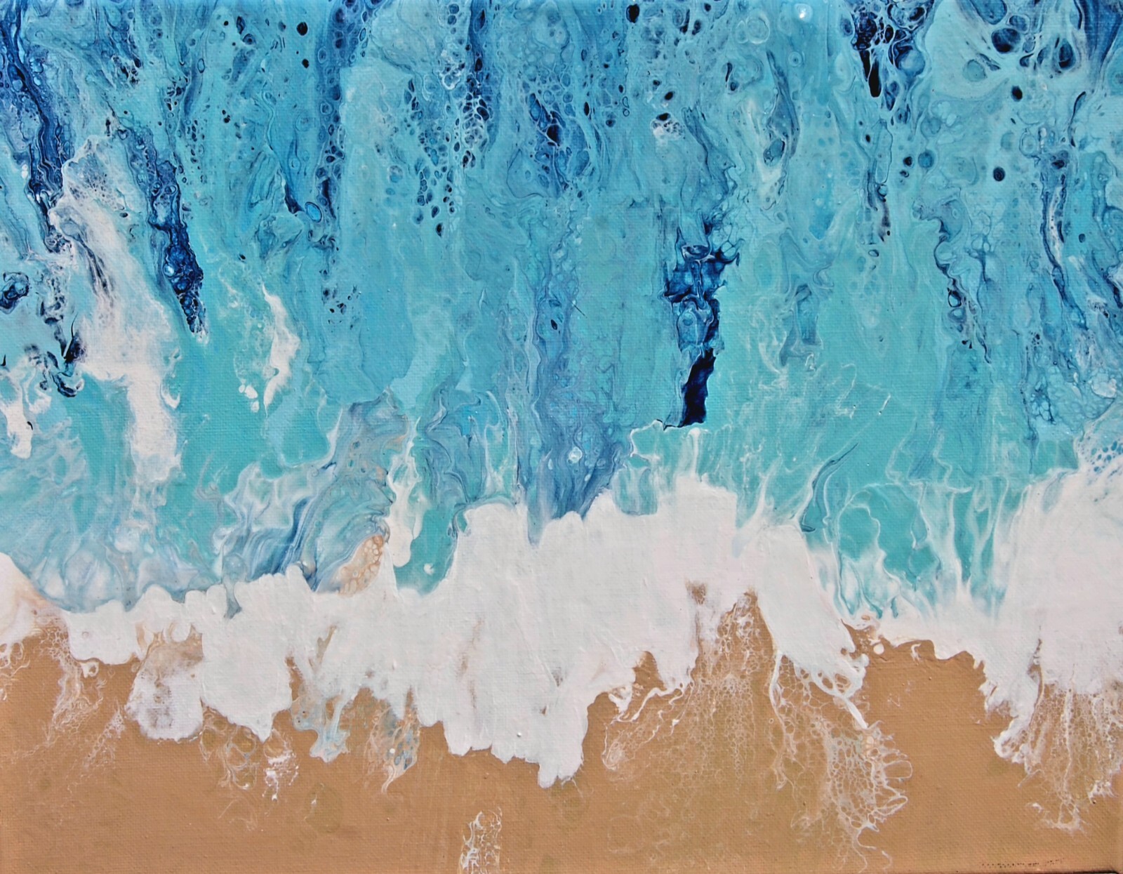 Modern Art Print of Original Acrylic Paintings, Wall decor, 5"x7"