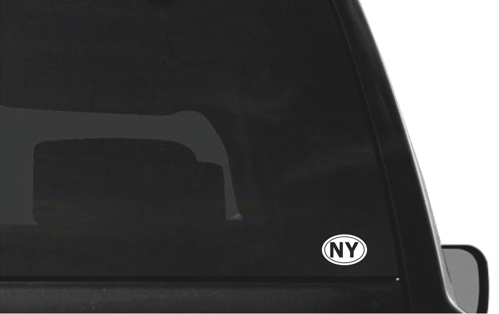 New York NY initials Vinyl Decal Window Oval NY Laptop Sticker
