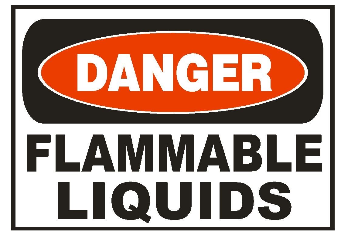 Danger Flammable Liquids Sticker Safety Sticker Sign D676 OSHA