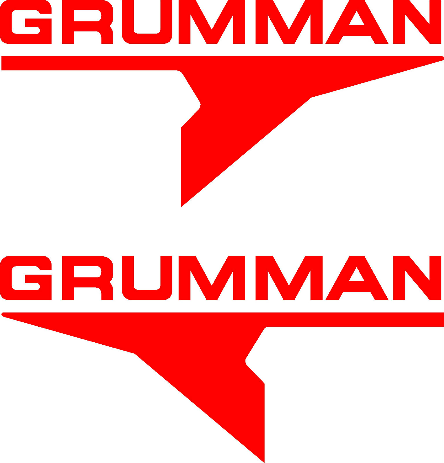 2 GRUMMAN Decal Asst. Sizes FREE SHIPPING