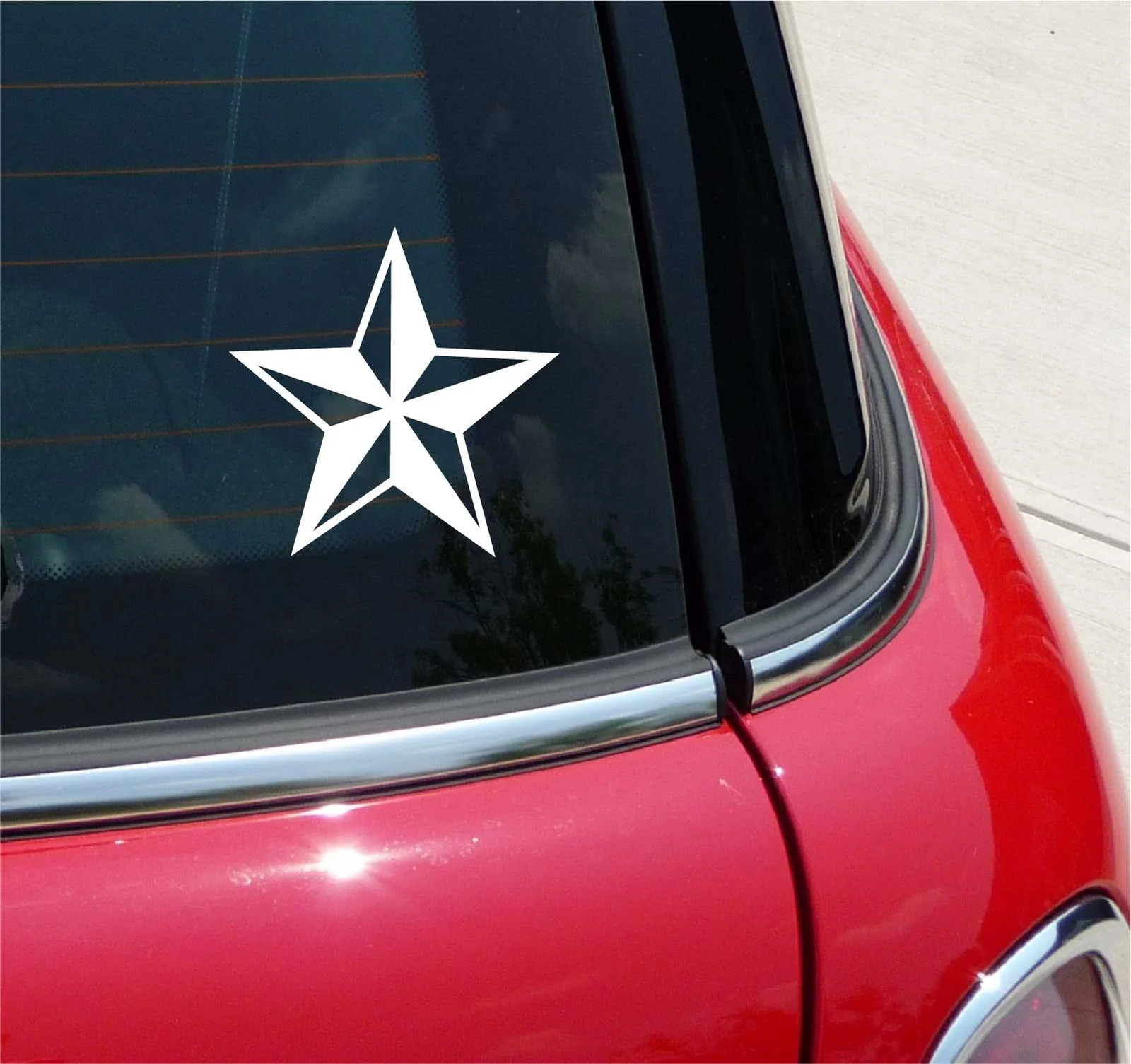 NAUTICAL STAR PUNK ROCK GRAPHIC DECAL STICKER ART CAR WALL DECOR