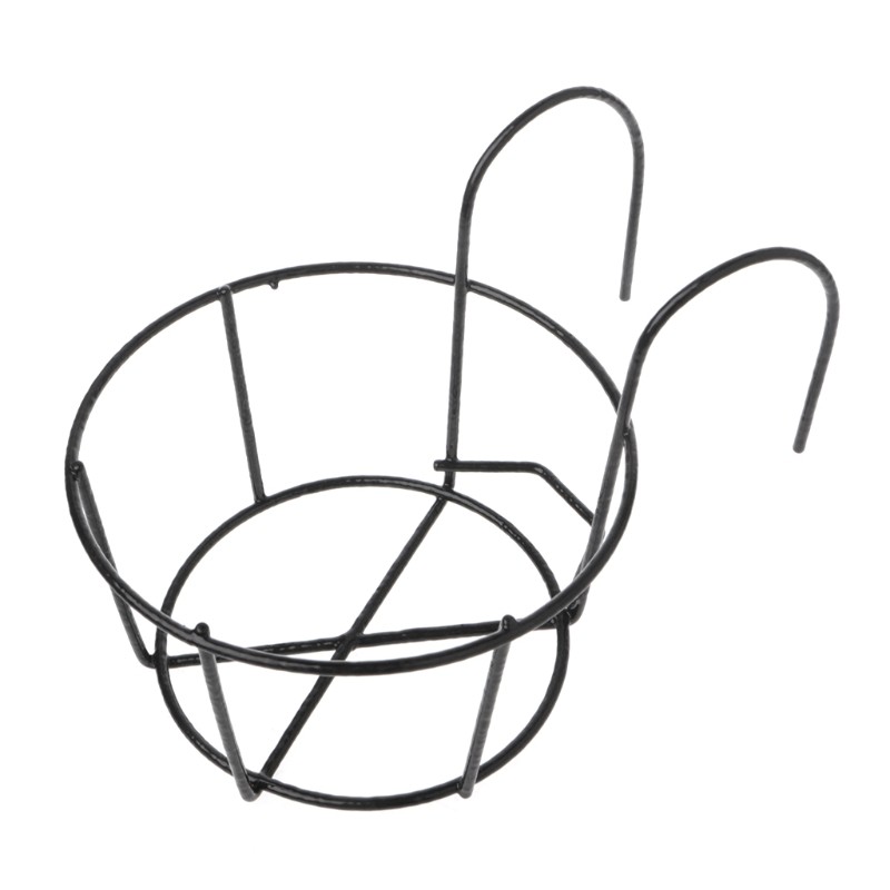 Hanging Plant Iron Racks Metal Fence Planter Indoor Outdoor Garden Yard Decor