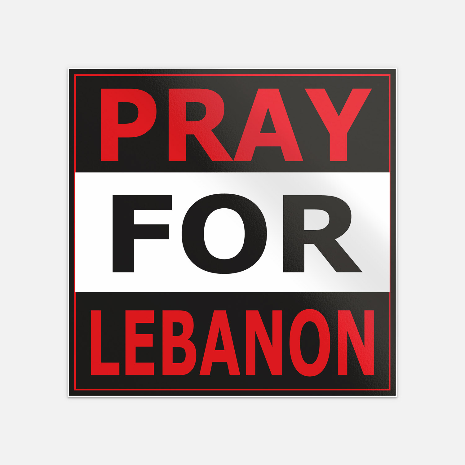 Pray For Lebanon Vinyl Sticker Decal