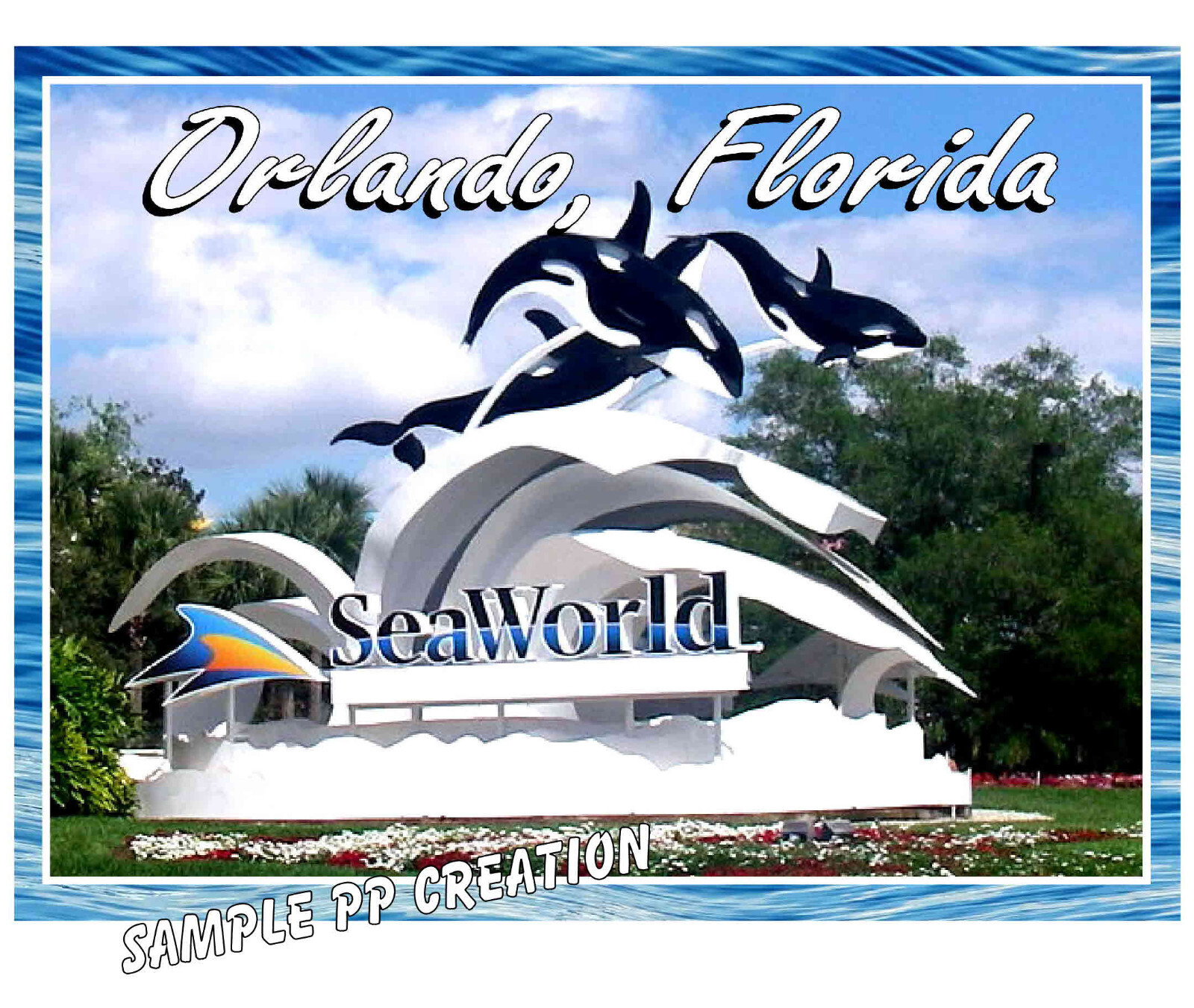 SEAWORLD ORLANDO PHOTO FRIDGE MAGNET 4 X 3 inches TRAVEL