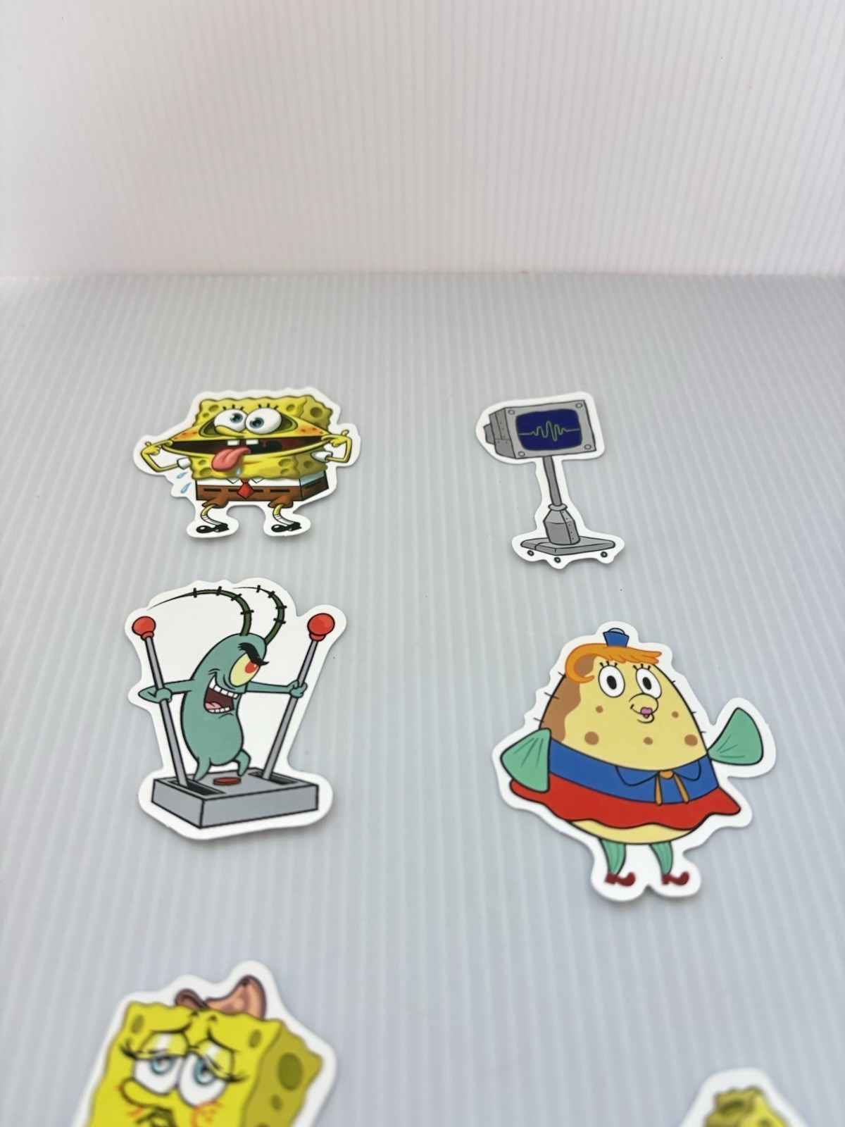 SpongeBob SquarePants 6pc Vinyl Stickers Lot Cartoon Water Bottle Laptop Decals