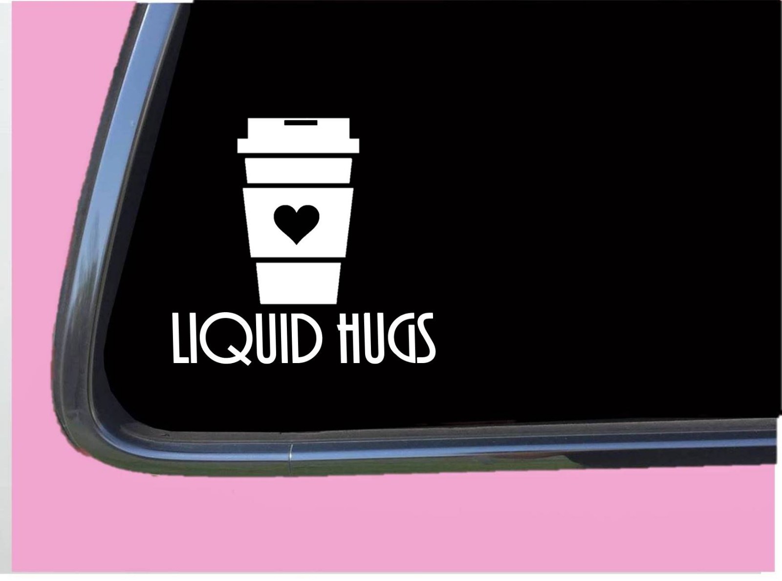 Liquid Hugs Coffee TP 599 6" Decal Sticker java cups filter press