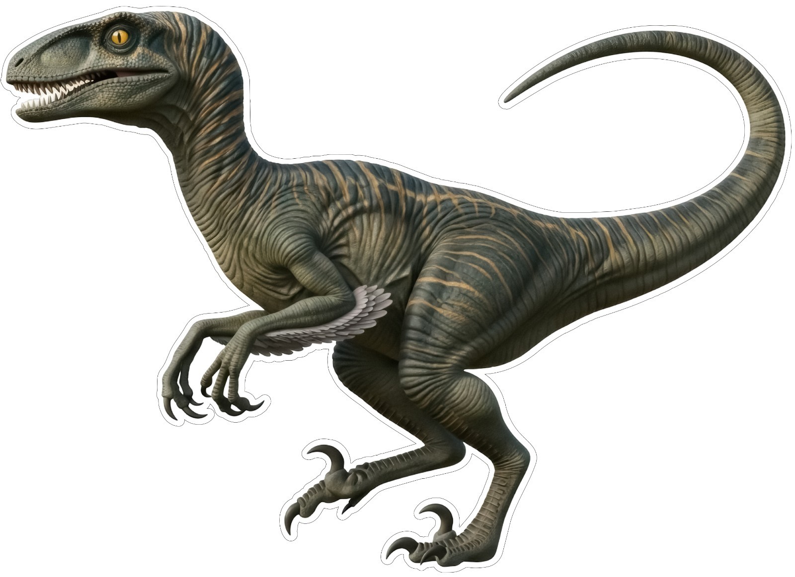 Velociraptor Indoor Wall Vinyl Decal Sticker 5 – 84" Kids Room Decor Dinosaur