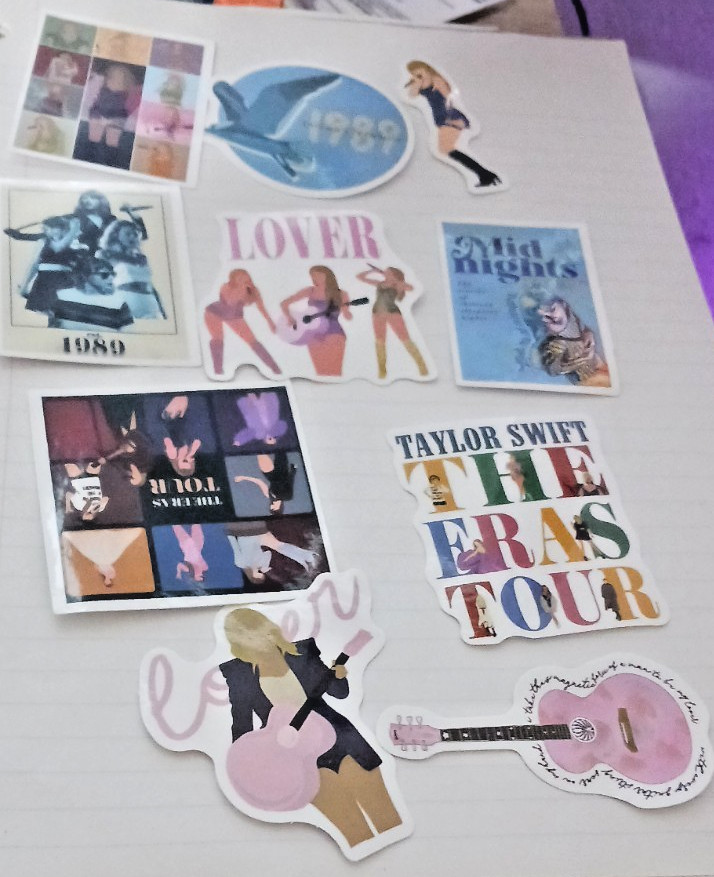 Taylor Swift Stickers 10 pcs. Party Favors , Water Bottle, Decor, Music FAN #2