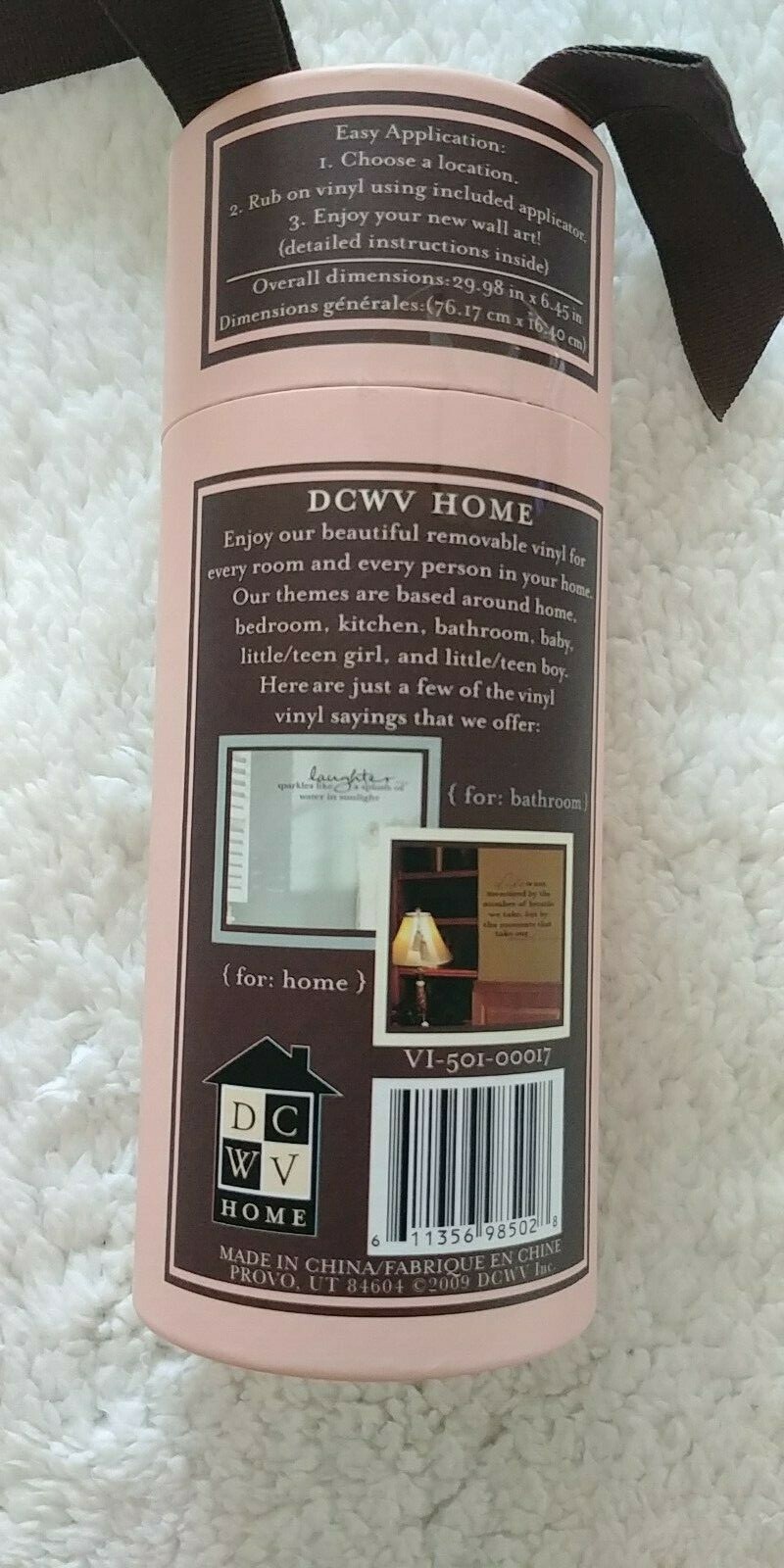 DCWV Home Removable Vinyl Lettering "Dream until, your dream comes " 30"x6.45"