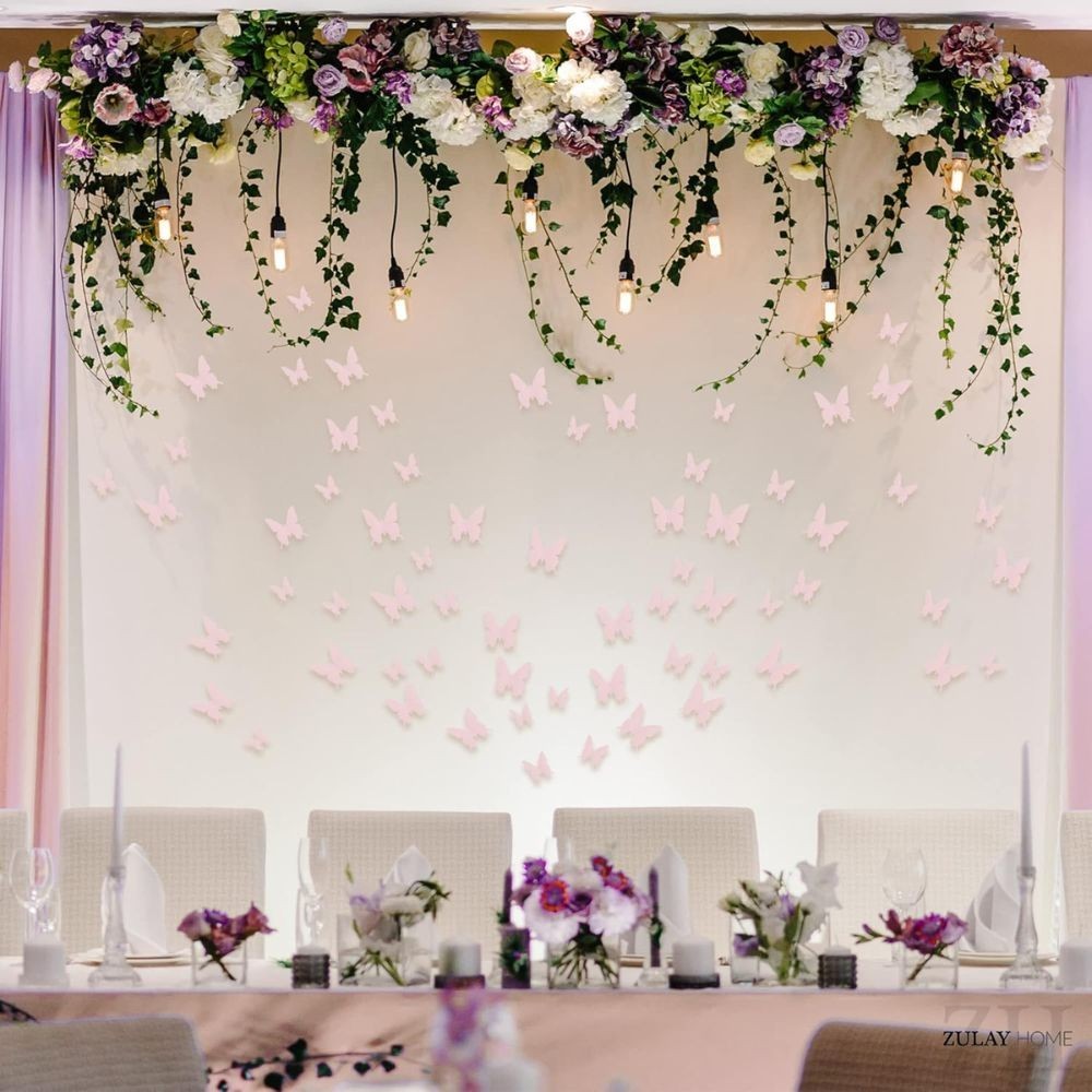 3D Butterfly Wall Decor 24/48pcs – DIY Removable Room, Party & Wedding