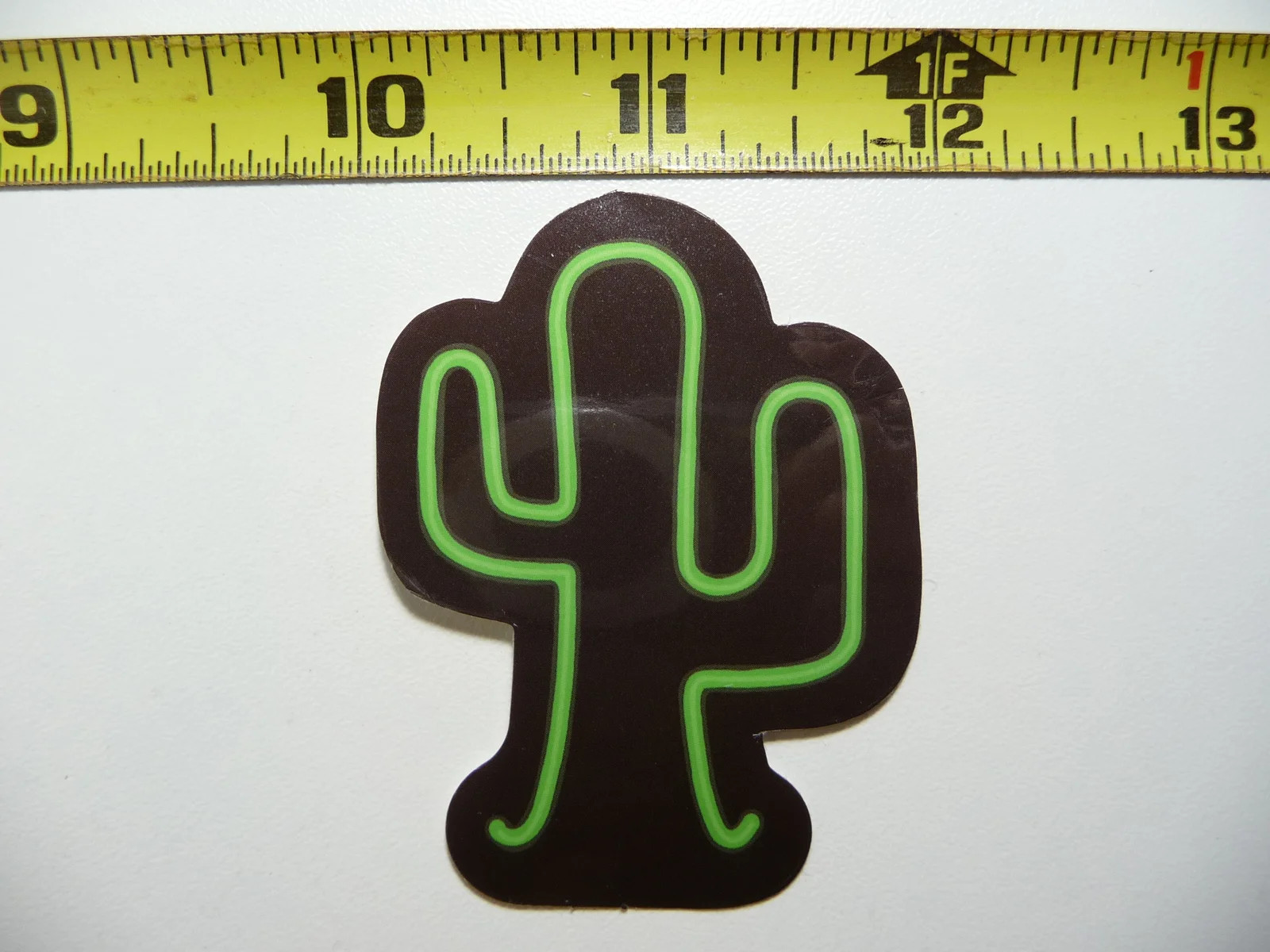 LONELY CACTUS NEON STYLE SMALL STICKER DECAL COLORFUL FUNNY CELEBRATION