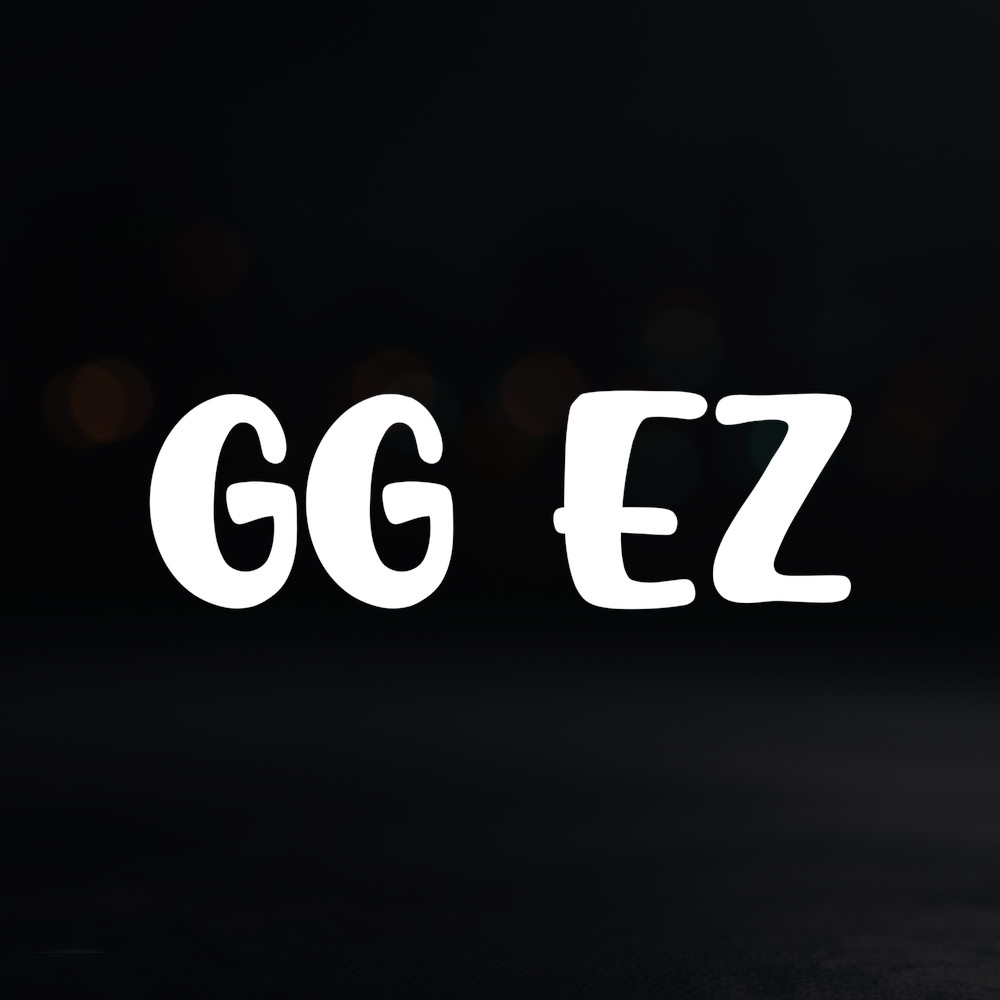 8in Vinyl Decal Sticker – "GG EZ"