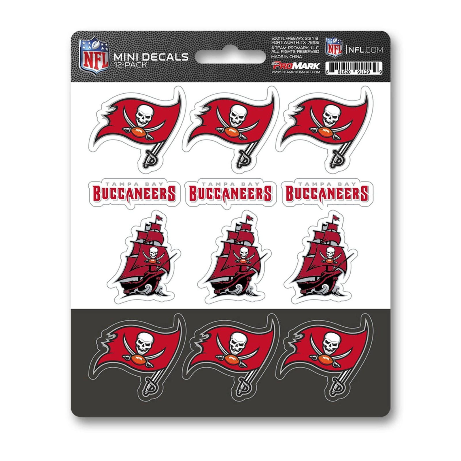 Team Colors Mini Decals Set of 12 Durable Vinyl Stickers for Cars Laptops 1 Inch
