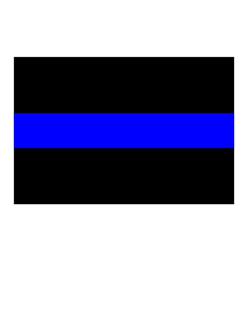 THIN BLUE LINE LAW ENFORCEMENT/POLICE Vinyl Decal Sticker Set of 2