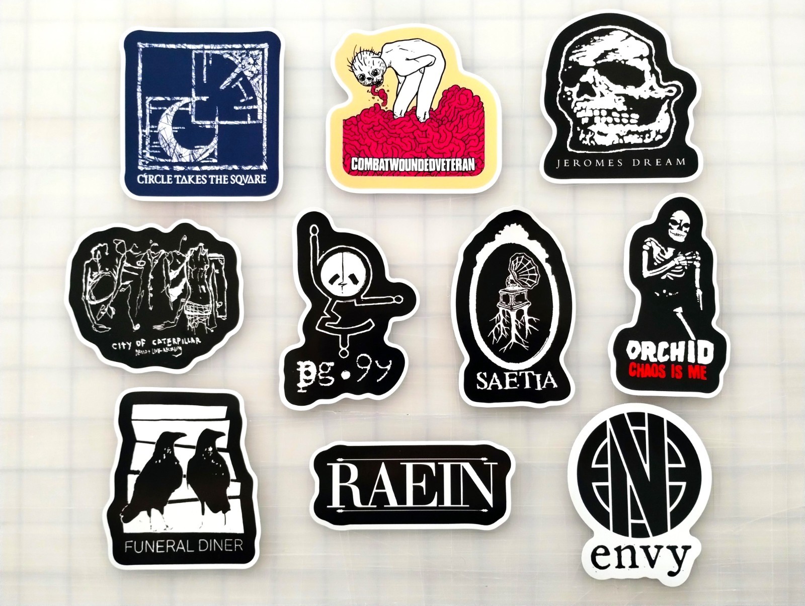 Screamo / Emo / Skramz Sticker Pack (10 Stickers) SET 2 orchid jeromes dream