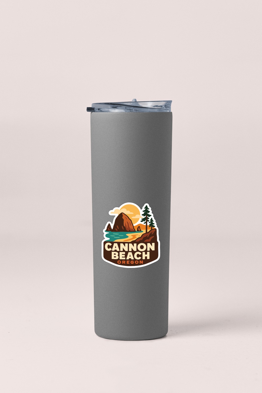 Cannon Beach Sticker Decal Vinyl Die-Cut City Skyline Landmark Design