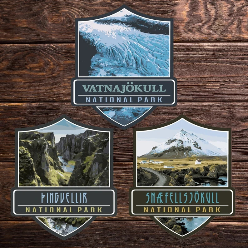 Snæfellsjökull National Park Sticker – Iceland Travel Adventure Collection