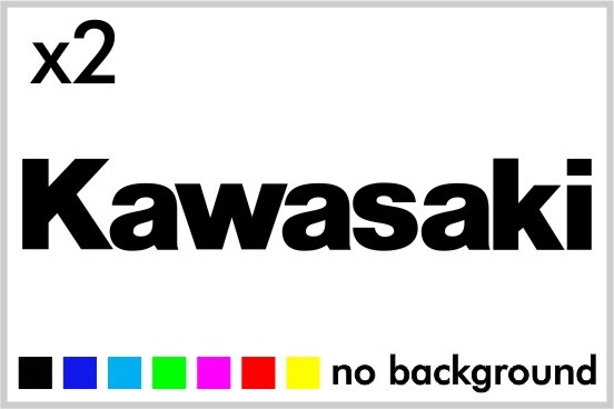 (2) Fits Kawasaki Sticker Vinyl Decal – Racing Bike Motorcycle Tank Set Window