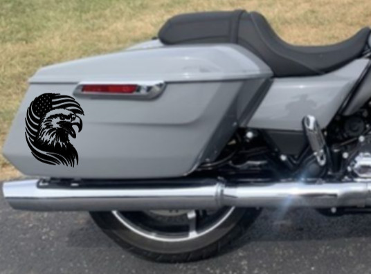 American Flag Eagle Vinyl Decal Sticker Car Truck Window Bumper Patriotic USA