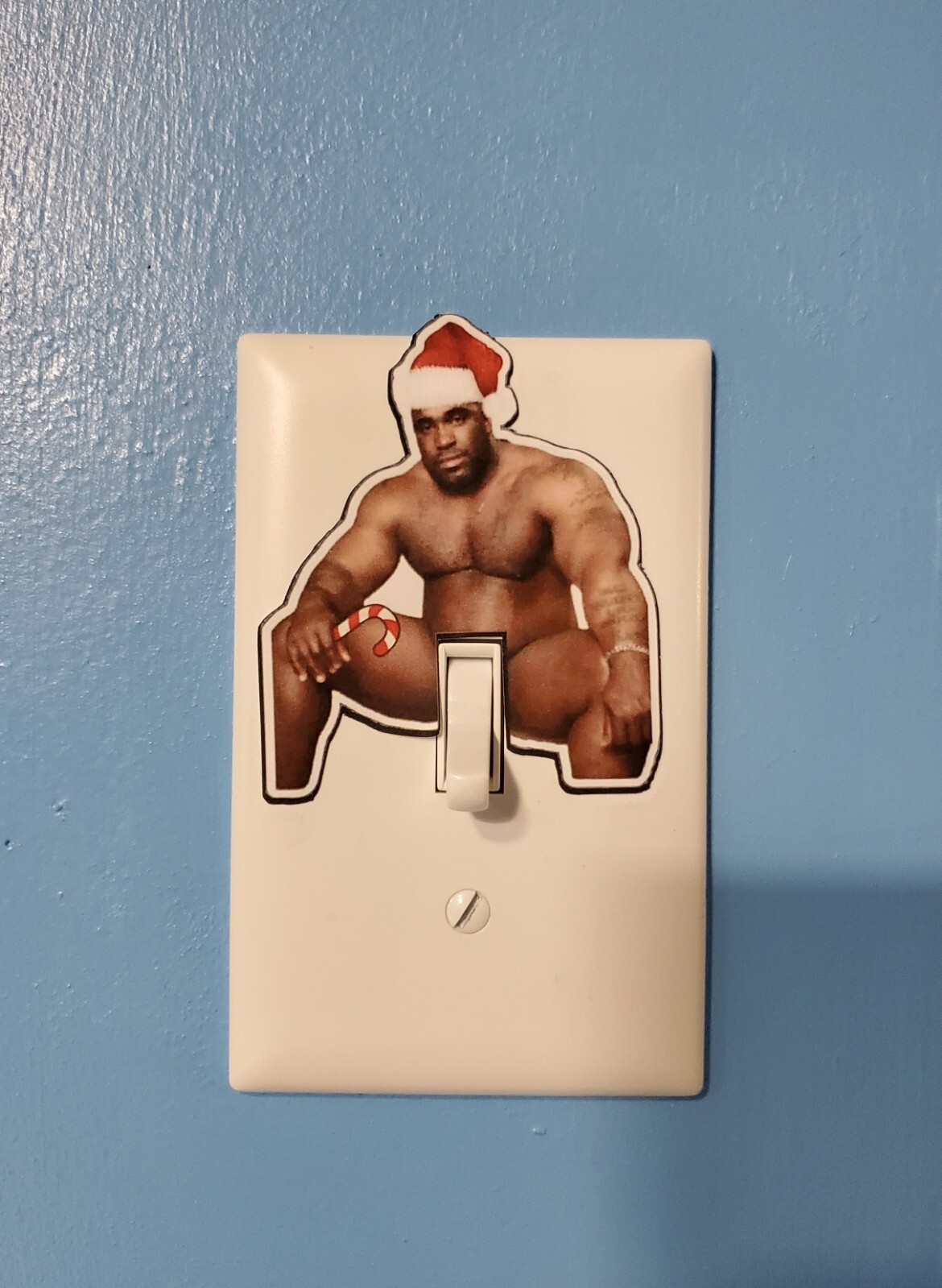 6PCS Barry Wood Meme Christmas Light Switch Sticker Housewarming Gag Gift