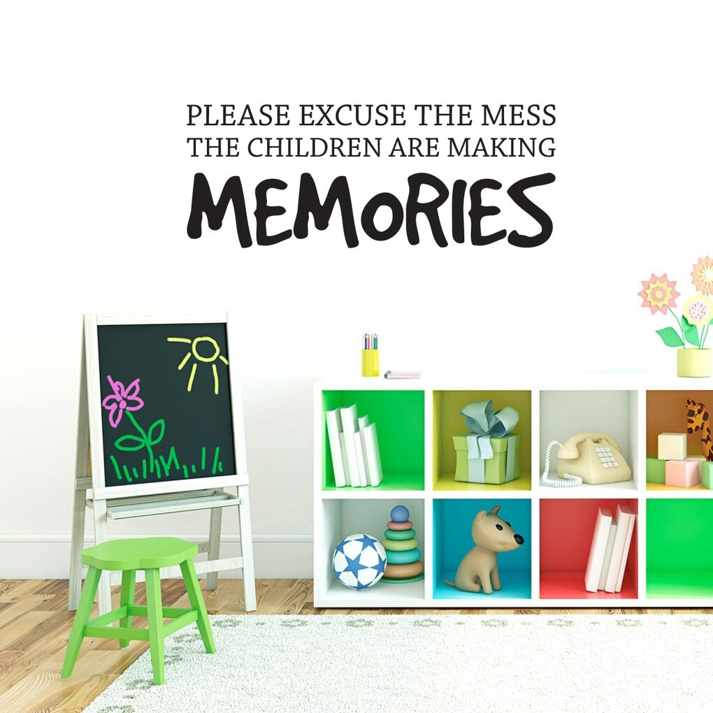 Children Making Memories Wall Decal – Kids, Nursery, Playroom, Classroom, Art