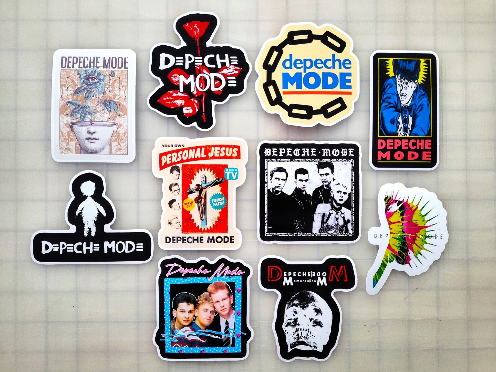 Sticker Pack (10 Vinyl Stickers) Electronic New Wave Synth Pop 80s Band