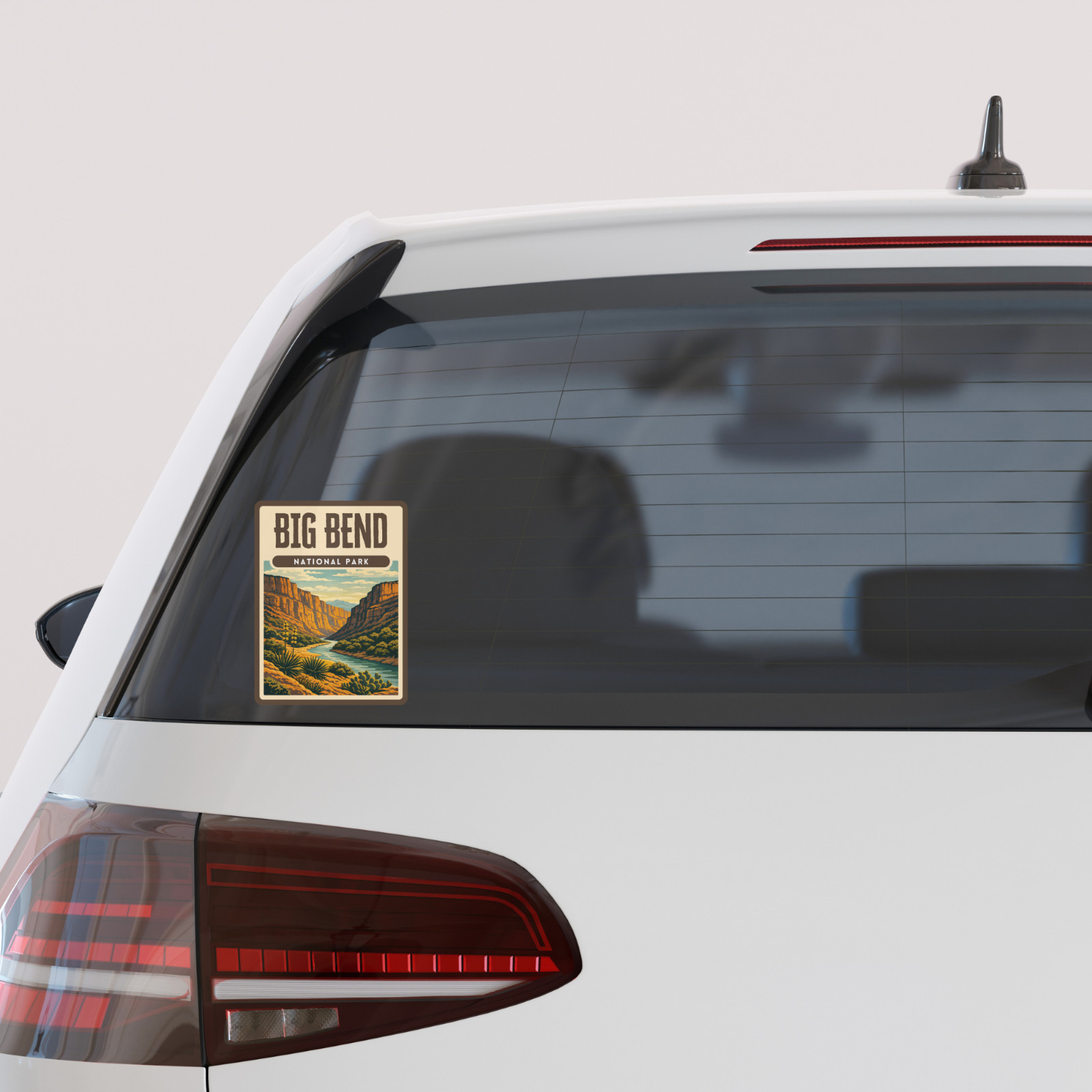 Big Bend National Park Sticker Retro Screen Print Vinyl Decal Travel Gift