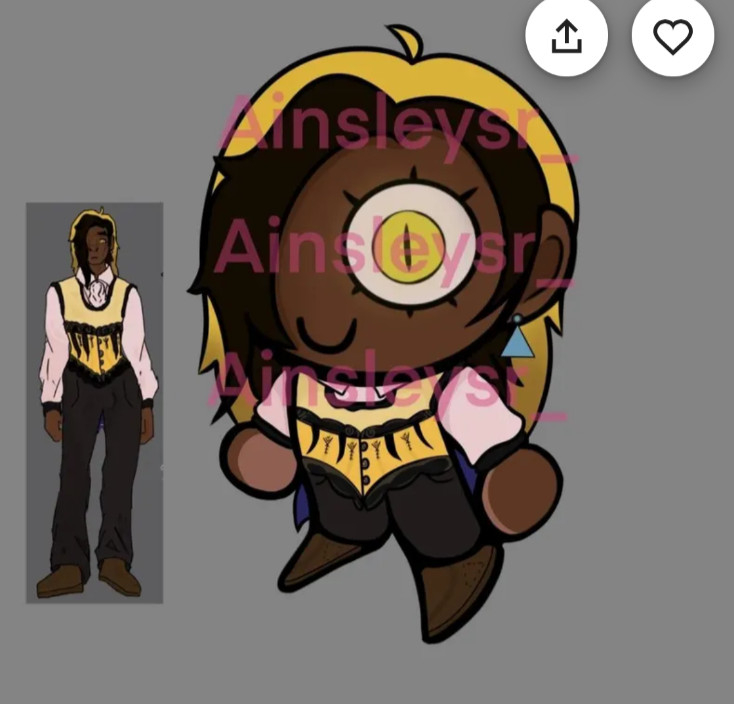 Small (2 in)Original stickers & digital print of your fave character or person!