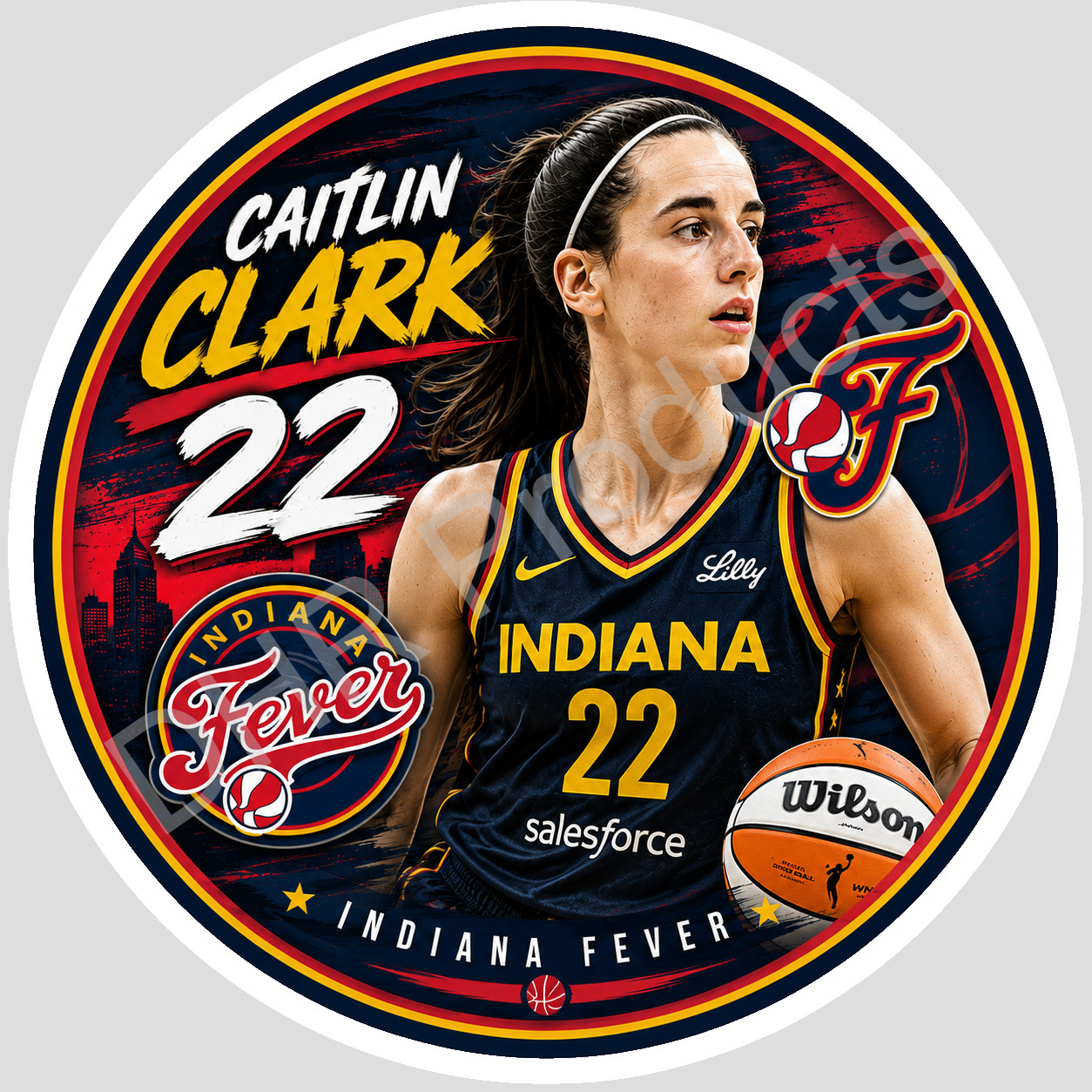 Caitlin Clark Indiana Fever Weather Resistant Vinyl Sticker/Decal 01