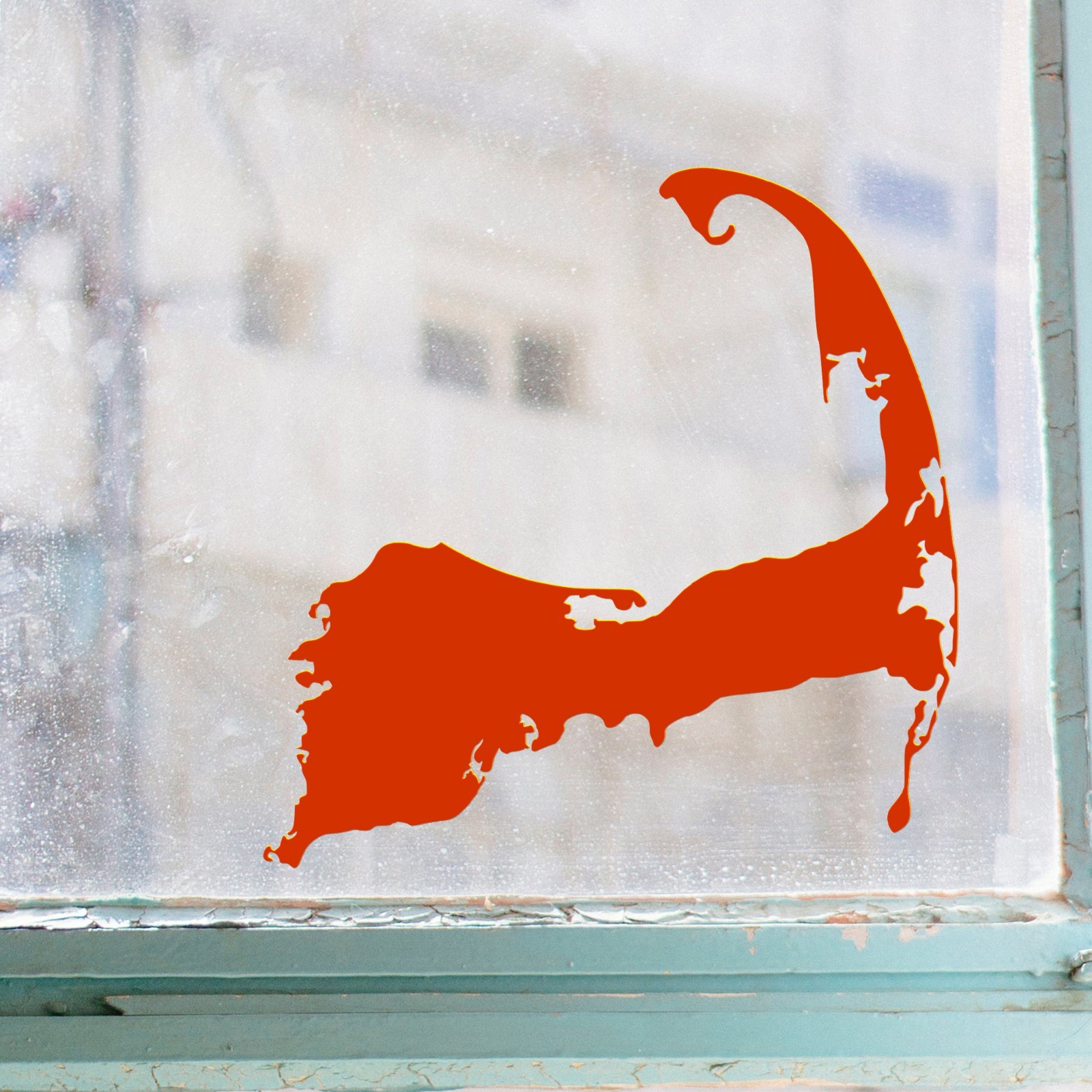 Cape Cod Outline Vinyl Decal – Massachusetts Map – New England Car Window Art