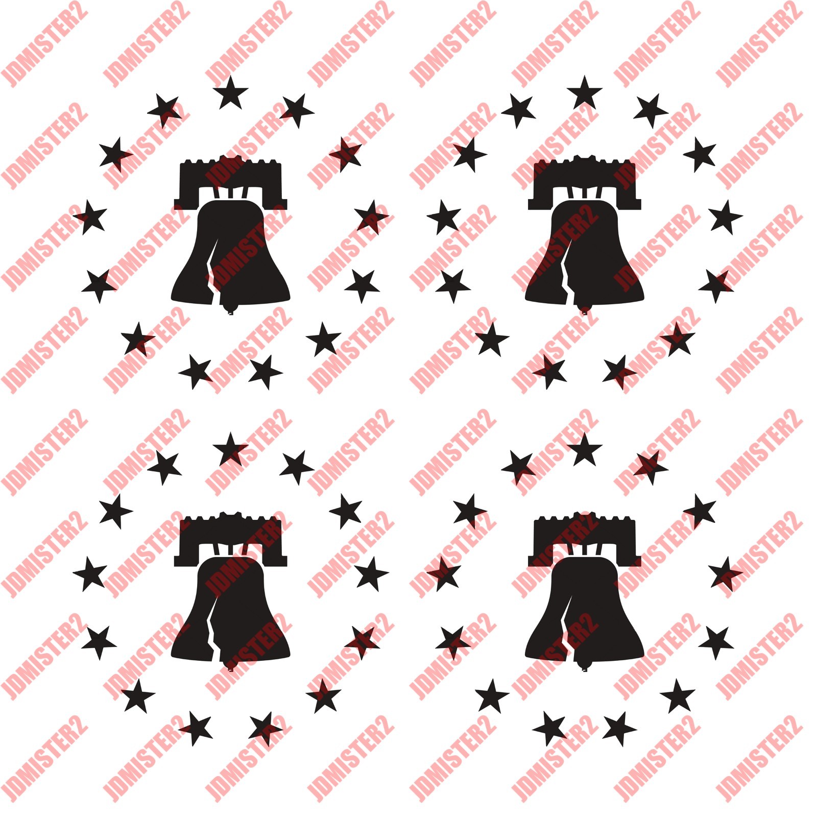 Liberty Bell Star Decal Philadelphia American Freedom Car Window Vinyl Decal
