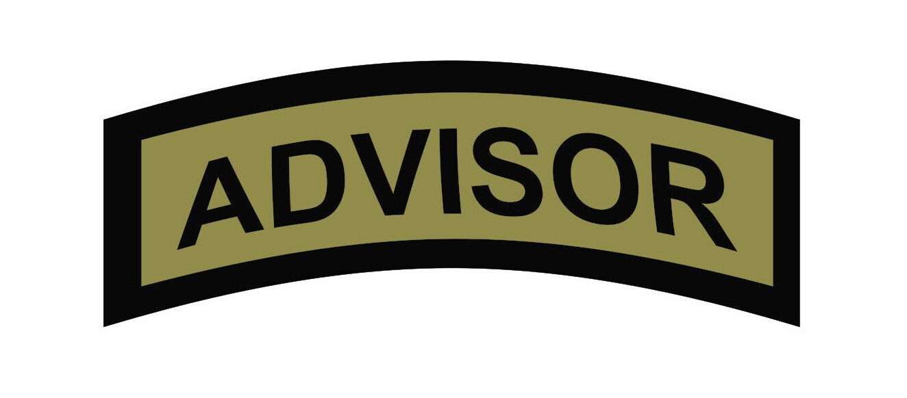 ADVISOR Tab Car Vinyl Window Decal/Sticker U.S. ARMY BLACK/OLIVE