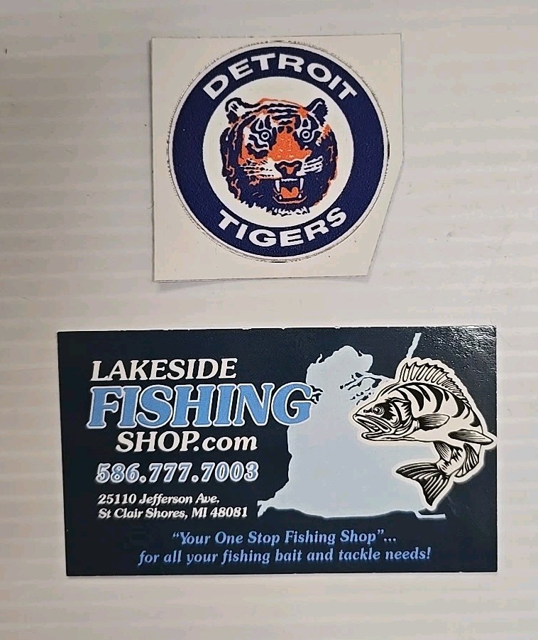 "DETROIT TIGER FAN PACK" 3 HIGH GLOSS VINYL STICKERS & OLD ENGLISH D DECAL CLING