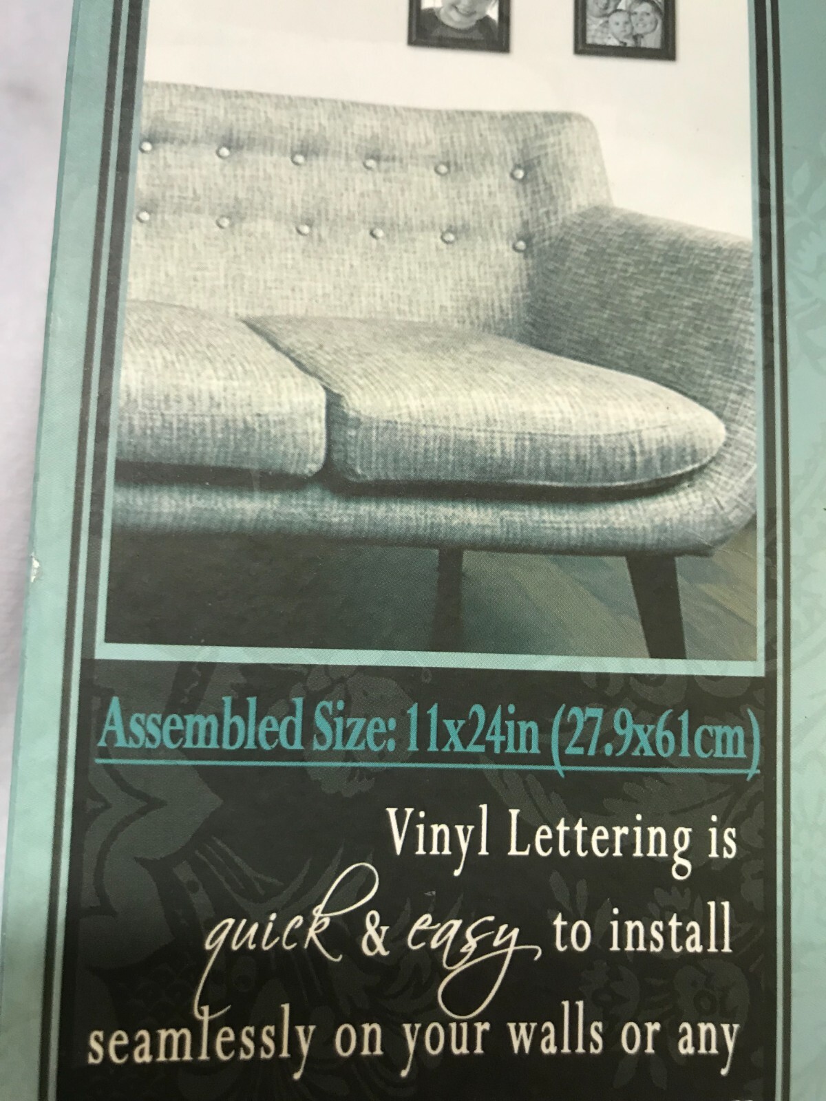 My Thoughtful Wall Vinyl Lettering Wall Art 11X24in Easy install Art Decor
