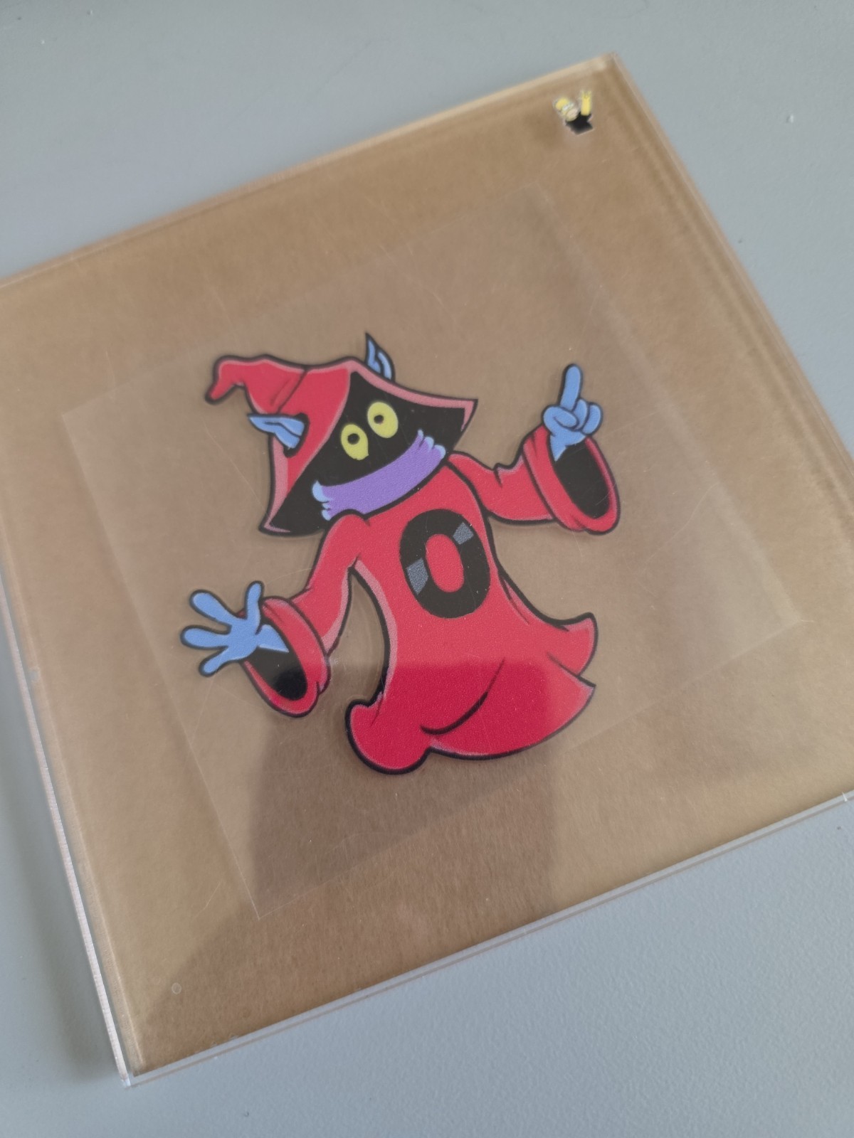 Orko 2 Retro Cartoon Vintage UV DTF Raised Decal Sticker Waterproof 3in