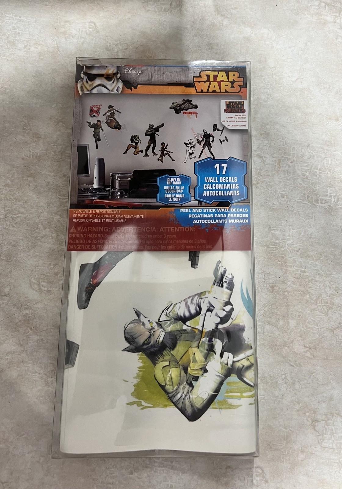 Star Wars Rebels Wall Stickers Peel and Stick 17 Wall Decals:Glow in the Dark